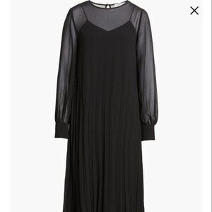 Nordstrom Pleated Chiffon Dress - Size M